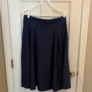 Belle poque xl Chic Navy A-Line Skirt bnwt with a blemish